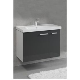Denko Banyo Terra 80 cm Siyah Banyo Dolabı