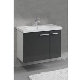 Denko Banyo Terra 80 cm Siyah Banyo Dolabı