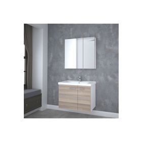 Denko Banyo Terra 80 cm Siyah Banyo Dolabı