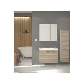 Denko Banyo Terra 80 cm Siyah Banyo Dolabı