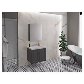 Denko Beyaz Royal 65 cm Banyo Dolabı Takımı