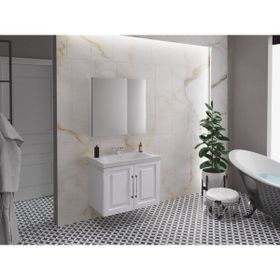 Denko Beyaz Royal 65 cm Banyo Dolabı Takımı