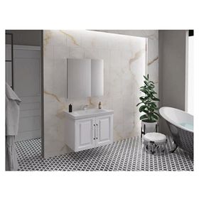 Denko Beyaz Royal 80 cm Banyo Dolabı Takımı