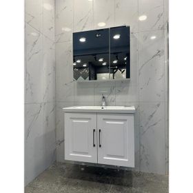 Denko Beyaz Royal 80 cm Banyo Dolabı Takımı
