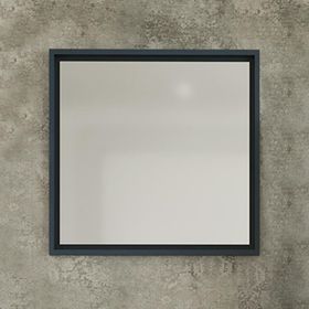 Denko Beyoğlu 75 cm Aynalı Üst Modülü Mdf Mat Lacivert Banyo Dolabı