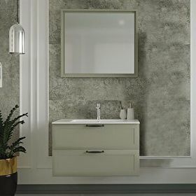 Denko Denko Beyoğlu 85 cm Mdf Gri Banyo Dolabı Takımı