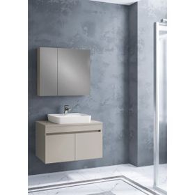 Denko Etna 80 cm Kül Gri Banyo Dolabı
