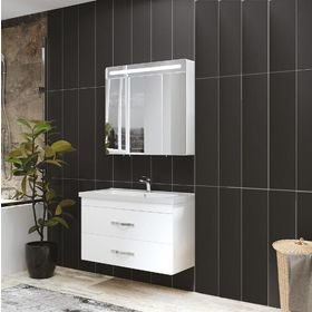 Denko Girne 90 cm Banyo Dolabı