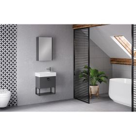 Denko Gloria 50 cm Antrasit Gri Banyo Dolabı