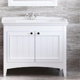 Denko Helena 100 cm Beyaz Alt Modül Banyo Dolabı