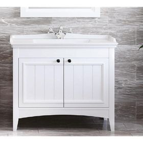Denko Helena 100 cm Beyaz Alt Modül Banyo Dolabı