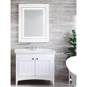 Denko Helena 100 cm Beyaz Banyo Dolabı Takımı