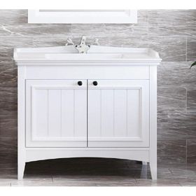 Denko Helena 100 cm Füme Alt Modül ve Lavabo Banyo Dolabı