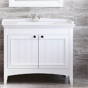 Denko Helena 100 cm Füme Alt Modül ve Lavabo Banyo Dolabı