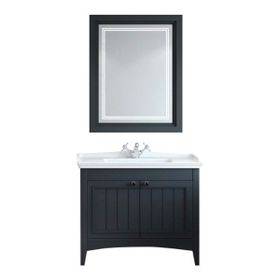Denko Helena 100 cm Füme Banyo Dolabı Takımı