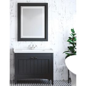 Denko Helena 100 cm Füme Banyo Dolabı Takımı