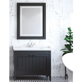 Denko Helena 100 cm Füme Banyo Dolabı Takımı