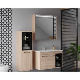 Denko Latte 85 cm Banyo Dolabı Takımı
