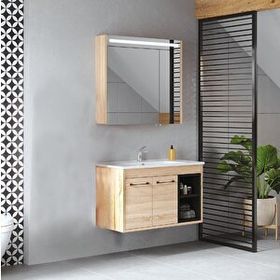 Denko Latte 85 cm Banyo Dolabı Takımı