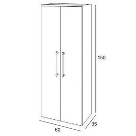 Denko Limba 60 cm Banyo Boy Dolabı Takım