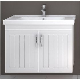 Denko Lotus 80 cm Beyaz Banyo Dolabı