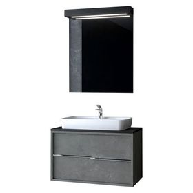 Denko Matia 80 cm Aynalı Üst Modülü Banyo Dolabı