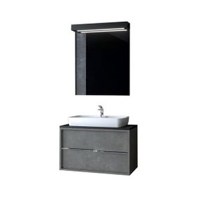 Denko Matia 80 cm Aynalı Üst Modülü Banyo Dolabı