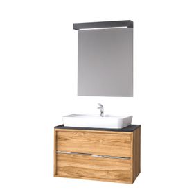 Denko Matia 80 cm Aynalı Üst Modülü Banyo Dolabı