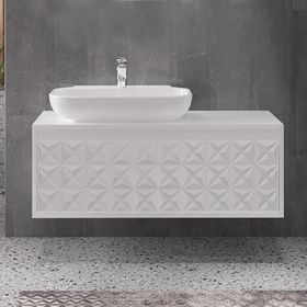 Denko Monart Plus 110 cm Beyaz Banyo Dolabı Alt Modül Seramik Lavabo
