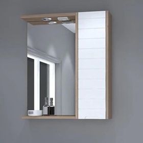 Denko Mostar 70 cm Beyaz Üst Modül Banyo Dolabı