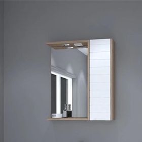 Denko Mostar 70 cm Beyaz Üst Modül Banyo Dolabı