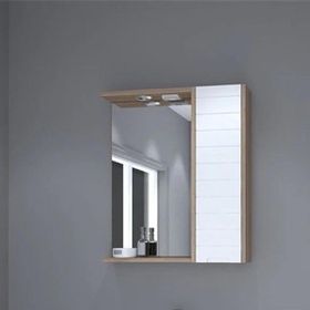 Denko Mostar 70 cm Beyaz Üst Modül Banyo Dolabı