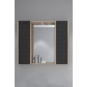 Denko Mostar 90 cm Siyah Banyo Dolabı