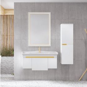 Denko Motta 100 cm Beyaz Banyo Dolabı