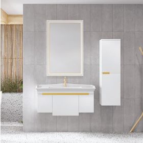 Denko Motta 100 cm Beyaz Banyo Dolabı