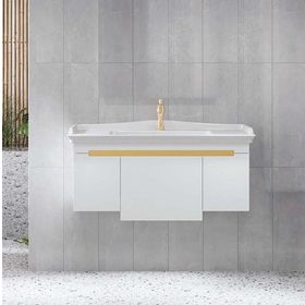 Denko Motta 100 cm Beyaz Banyo Dolabı