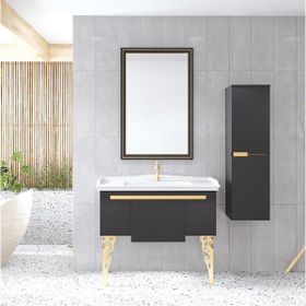 Denko Motta 100 cm Beyaz Boy Dolap ve Banyo Dolabı Takımı