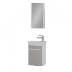Denko Natalia 40 cm Mdf Kül Gri Banyo Dolabı Takımı