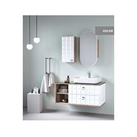 Denko Oscar 95 cm Mdf Banyo Dolabı Takımı ve Yan Boy Dolabı