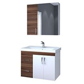 Denko Petra 85 cm Mdf Banyo Dolabı Takımı