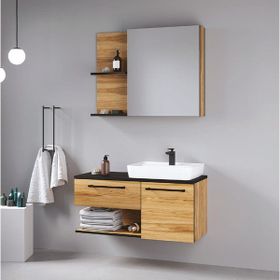Denko Piramit 90 cm Dolaplı Ayna
