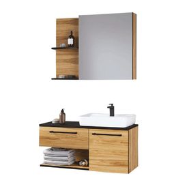 Denko Piramit 90 cm Mdf Banyo Dolabı Takımı