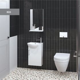Denko Rio 45 cm Mdf Banyo Dolabı Takımı