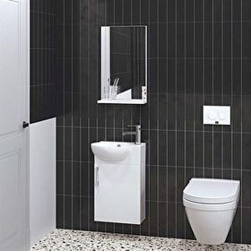 Denko Rio 45 cm Mdf Banyo Dolabı Takımı