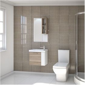 Denko Step Beyaz Alize 50 cm Banyo Dolabı