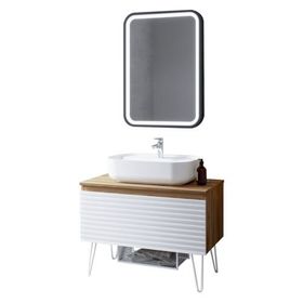 Denko Taylan 85 cm Beyaz Banyo Dolabı