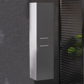 Denko Terra 35 cm Mdf Antrasit Gri Banyo Boy Dolabı