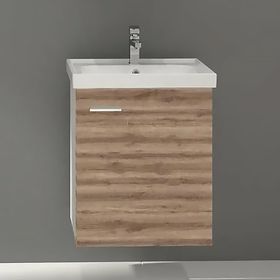 Denko Terra 50 cm Mdf Alize Banyo Dolabı Alt Modül ve Lavabo