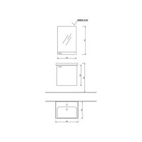 Denko Terra 60 cm Banyo Dolabı