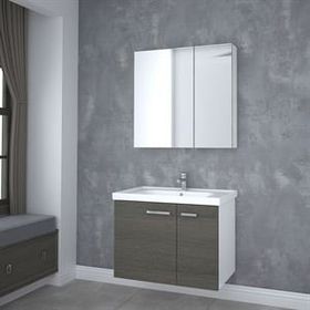 Denko Terra 80 cm Açık Meşe Banyo Dolabı